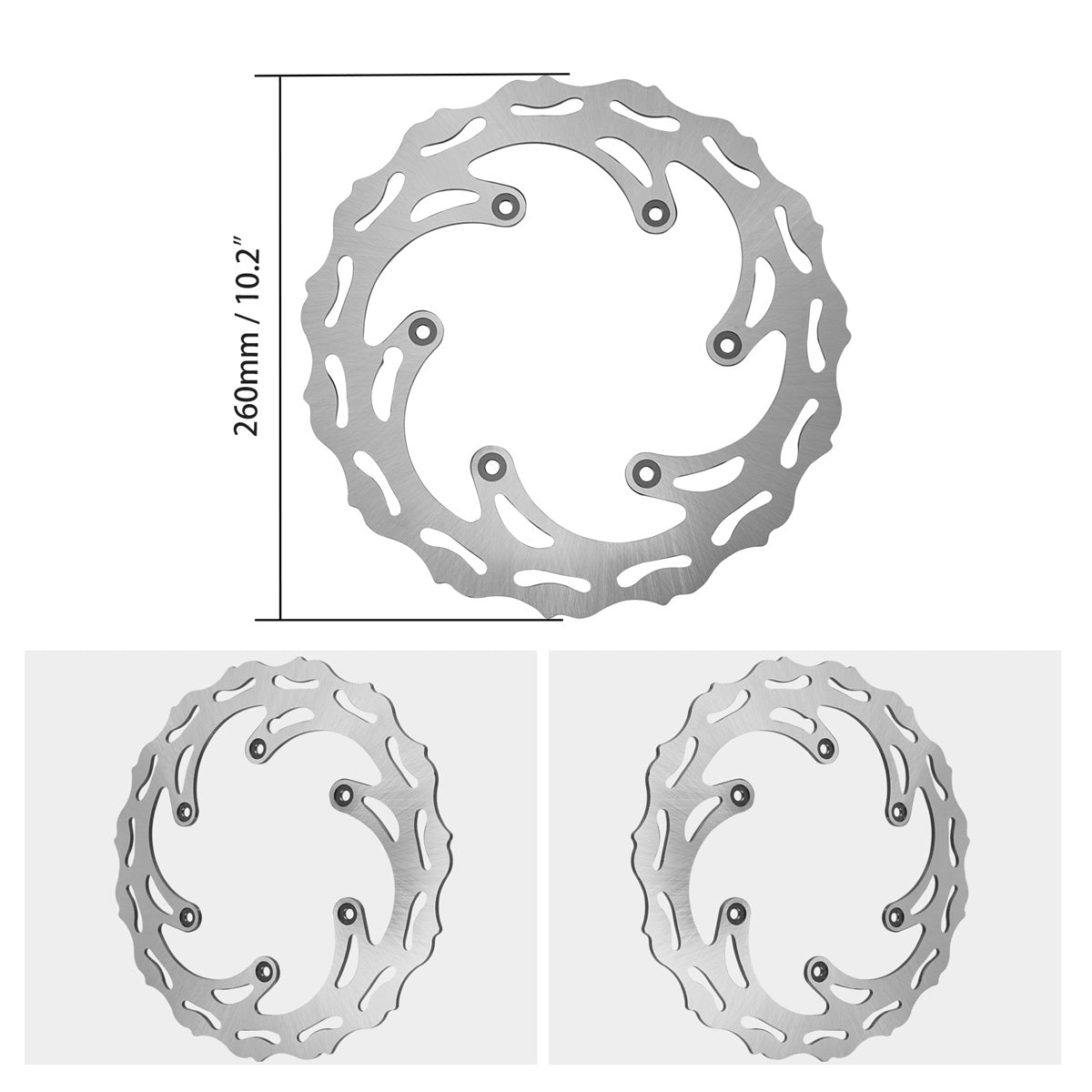 Solid Front Brake Disc Rotor For KTM / Husqvarna / GasGas / Husaberg Position 2