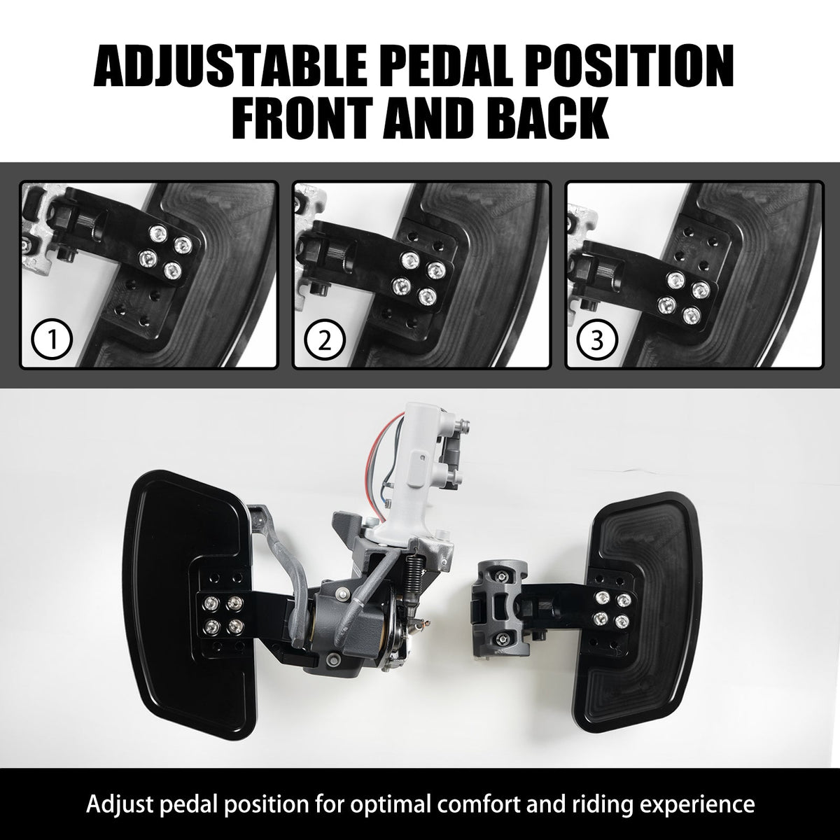 Enlarged Rider Foot Floorboards Pegs Rest Pedals For Can-Am Ryker 600 900 ACE