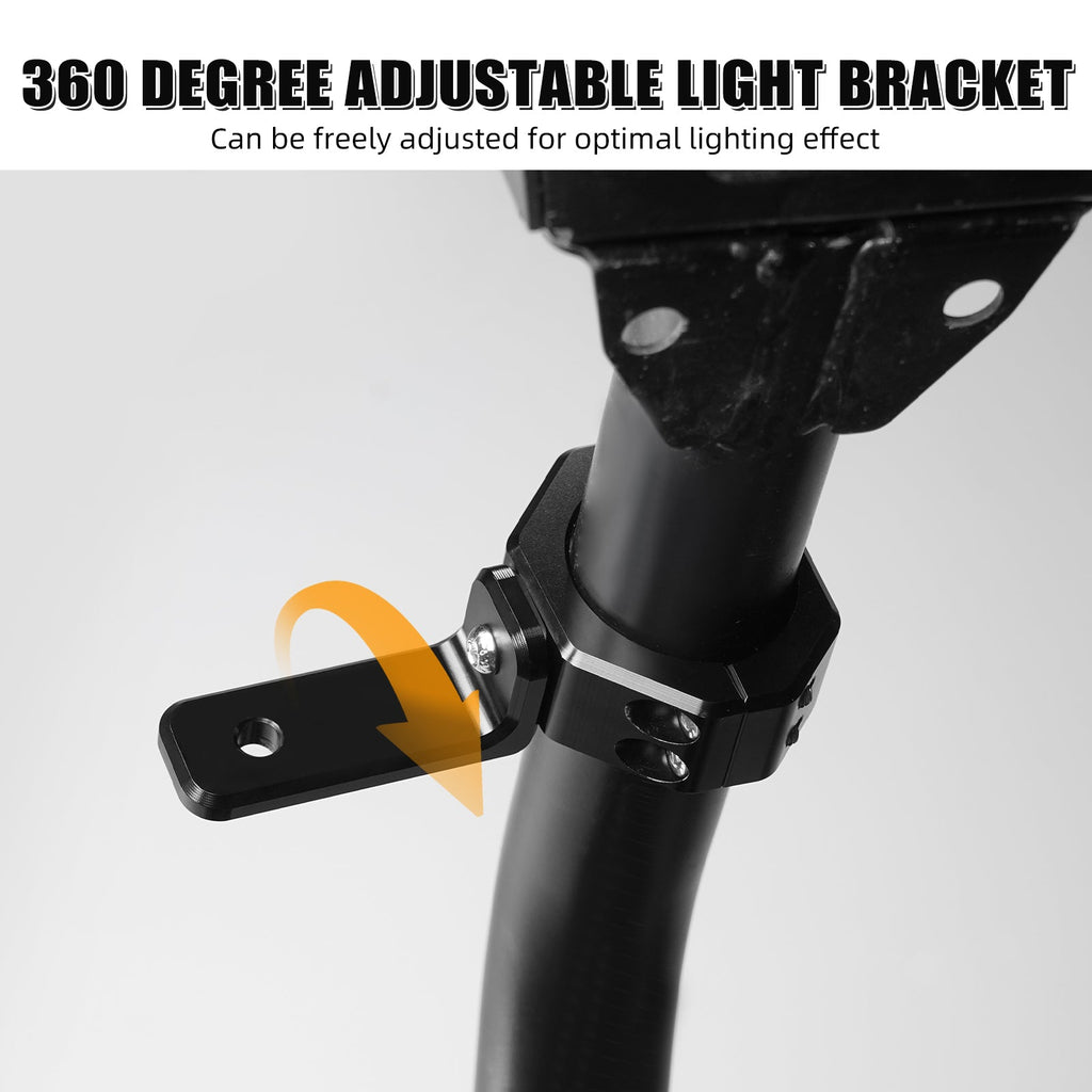 Backup Rear Pillar LED Work Lights w/Brackets For Polaris RZR XP 1000 Turbo