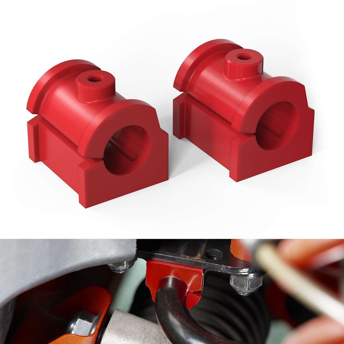 Front Sway Stabilizer Bar Bushing Kit 95A Polyurethane For Can-Am X3 2017-2024