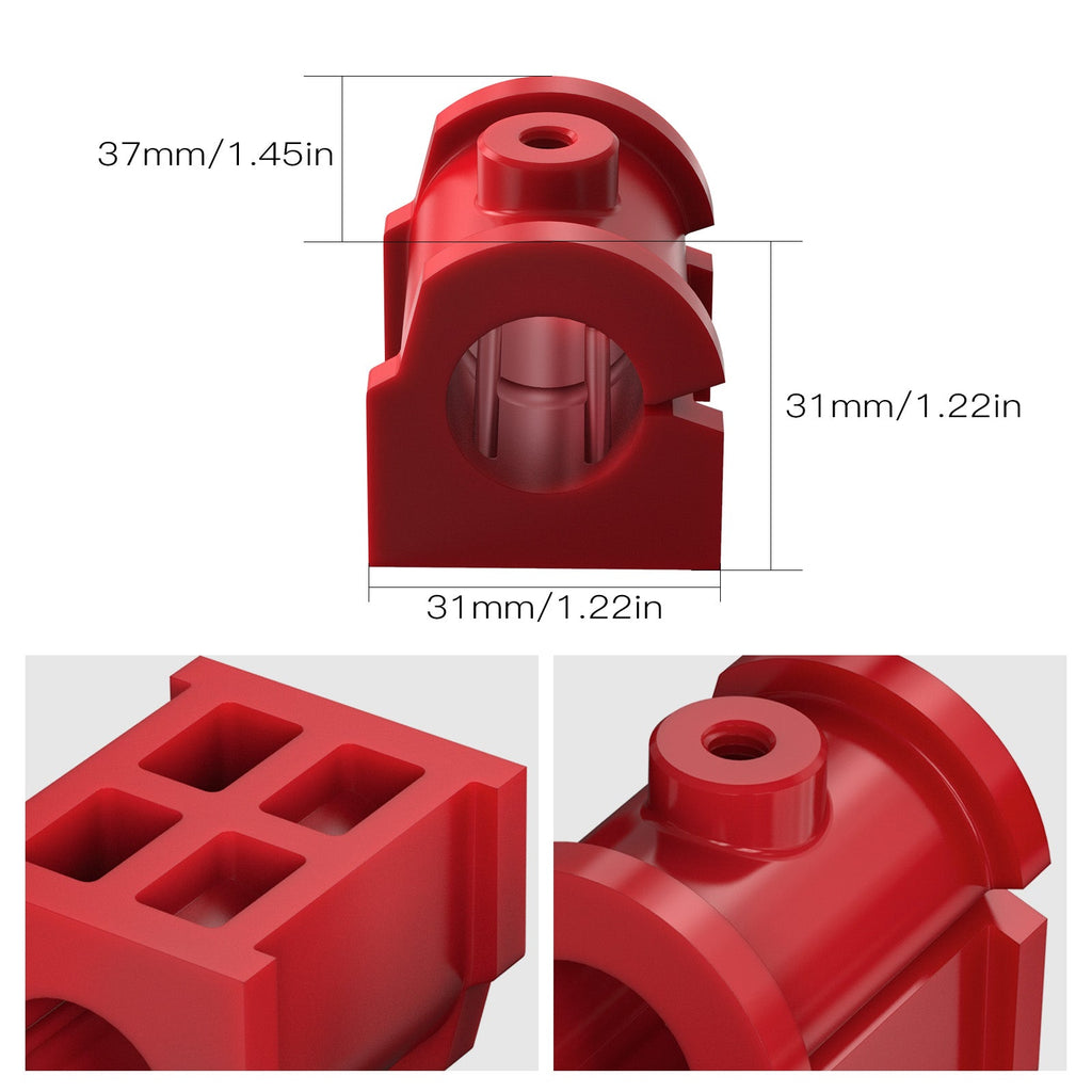 Front Sway Stabilizer Bar Bushing Kit 95A Polyurethane For Can-Am X3 2017-2024