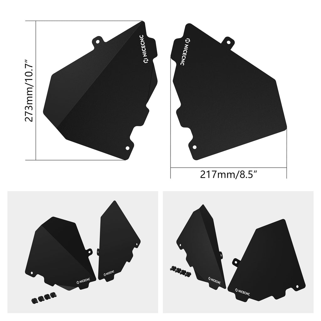 Glove Box Enclosure Panel Guard Cover Kit For Can-Am Maverick X3
