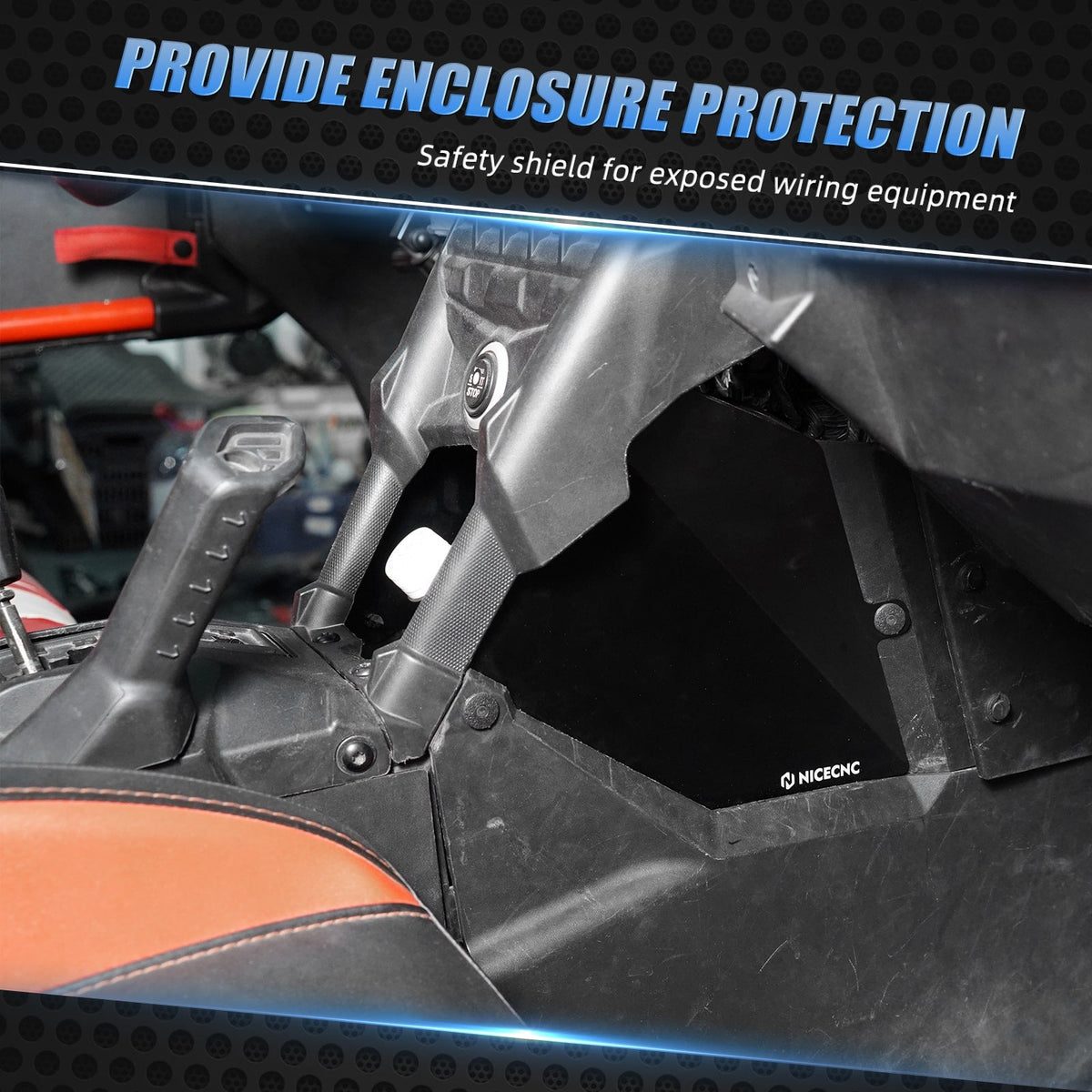 Glove Box Enclosure Panel Guard Cover Kit For Can-Am Maverick X3