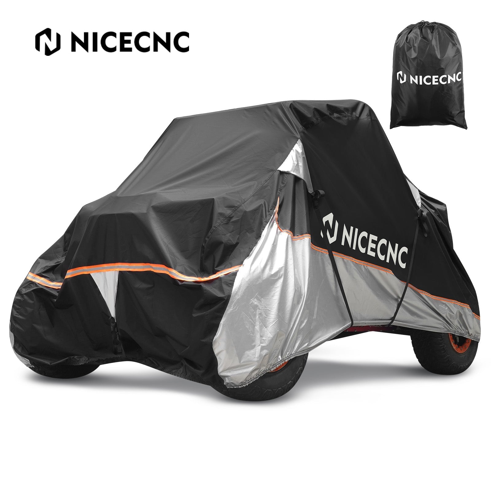 Heavy Duty UTV Cover w/PU Coating 133"x75"x62" For Polaris RZR XP 1000 Turbo 900 EPS