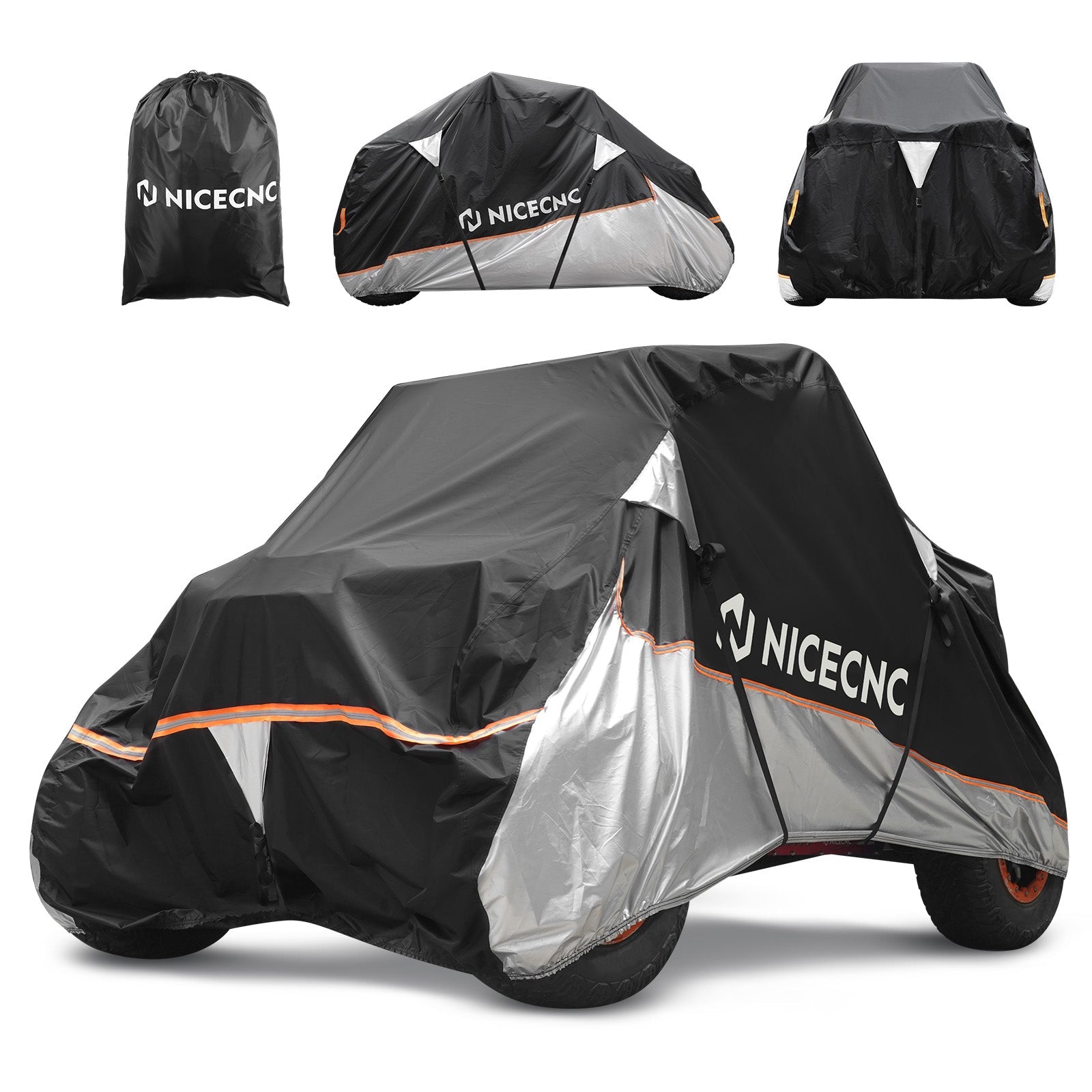 Heavy Duty UTV Cover w/PU Coating 133"x75"x62" For Polaris RZR XP 1000 Turbo 900 EPS