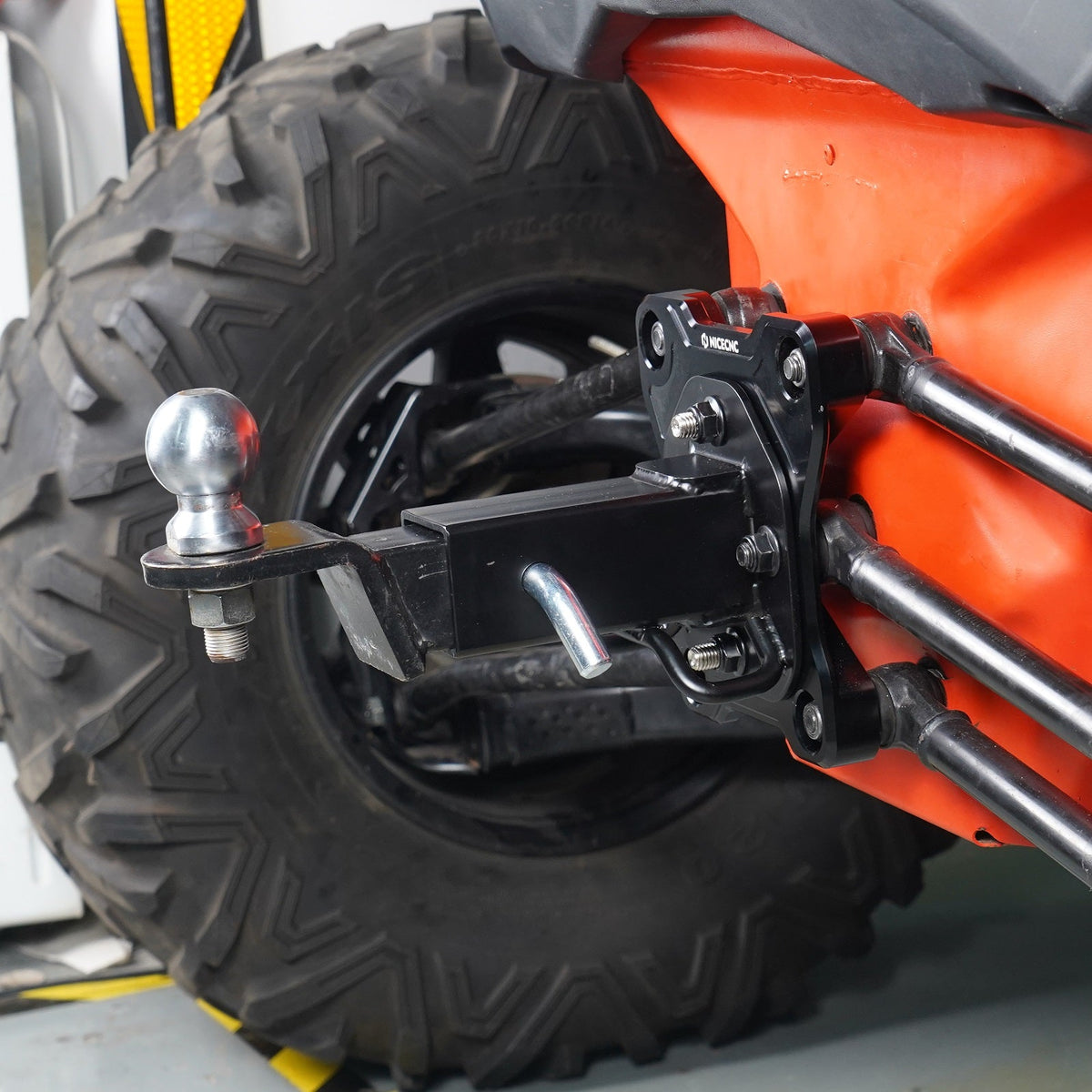 Rear Radius Rod Pull Plate 2" Hitch Receiver Kit For Can-Am Maverick X3 2017-2021