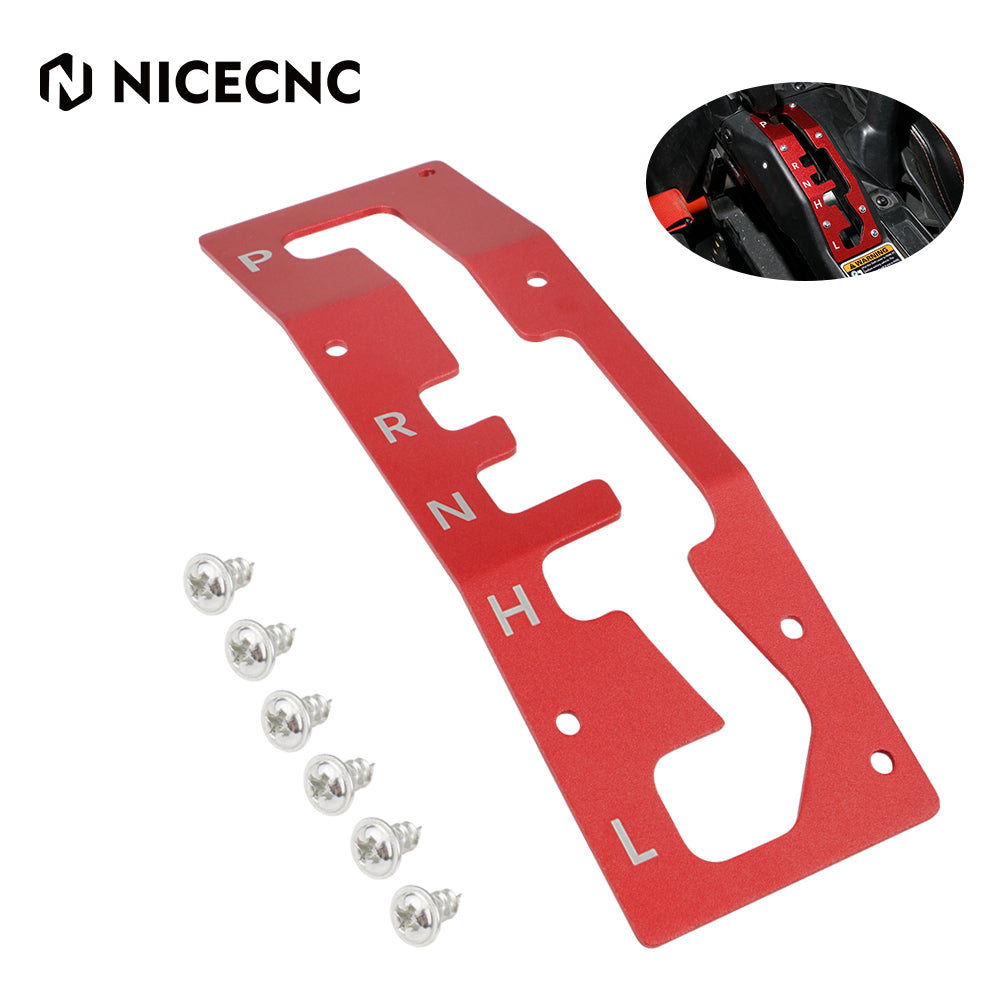 Billet Aluminum Shifter Gate Plate Panel For Can-Am Maverick X3 2017-2023