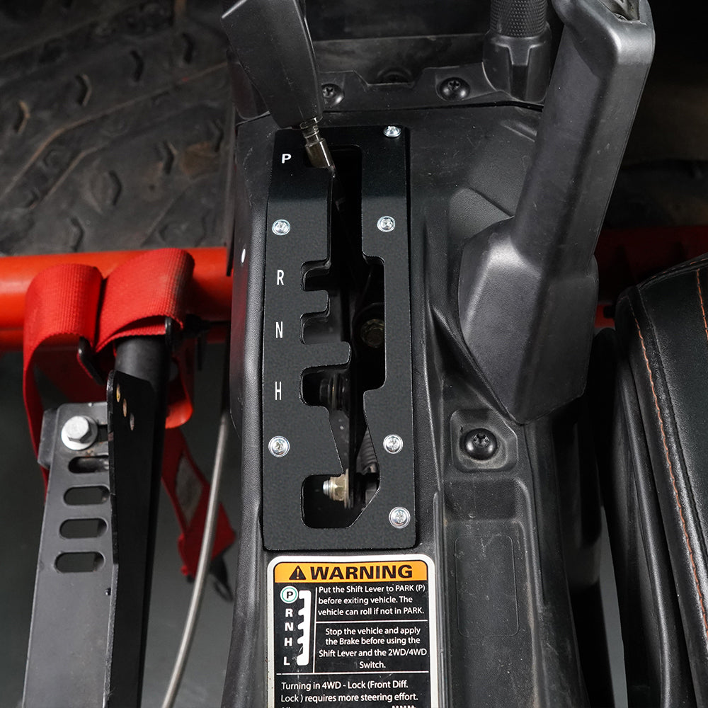 Billet Aluminum Shifter Gate Plate Panel For Can-Am Maverick X3 2017-2023