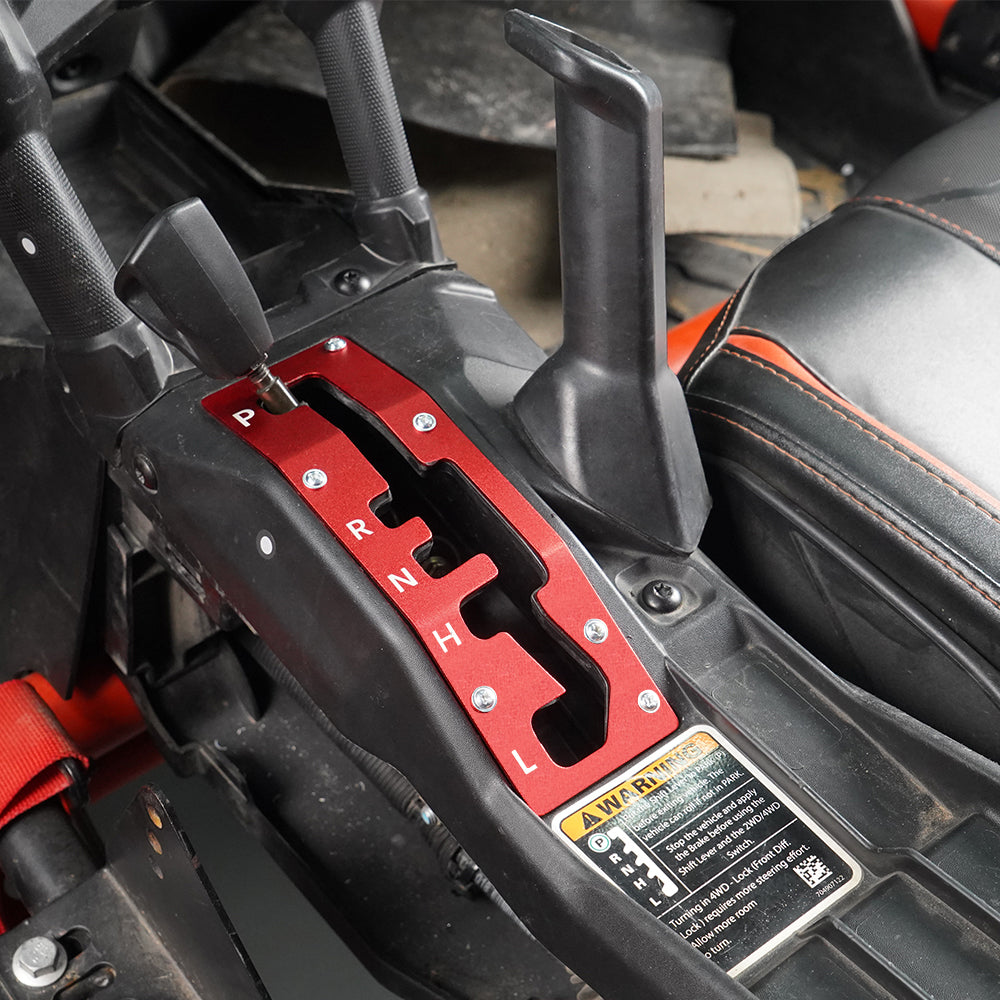Billet Aluminum Shifter Gate Plate Panel For Can-Am Maverick X3 2017-2023