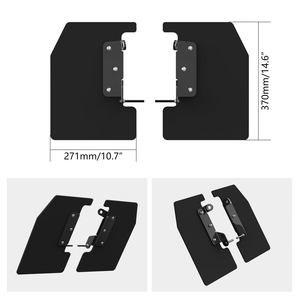 Rear Wheel Mud Flaps Splash Shield Guard Rock Deflector Kit For Can-Am X3