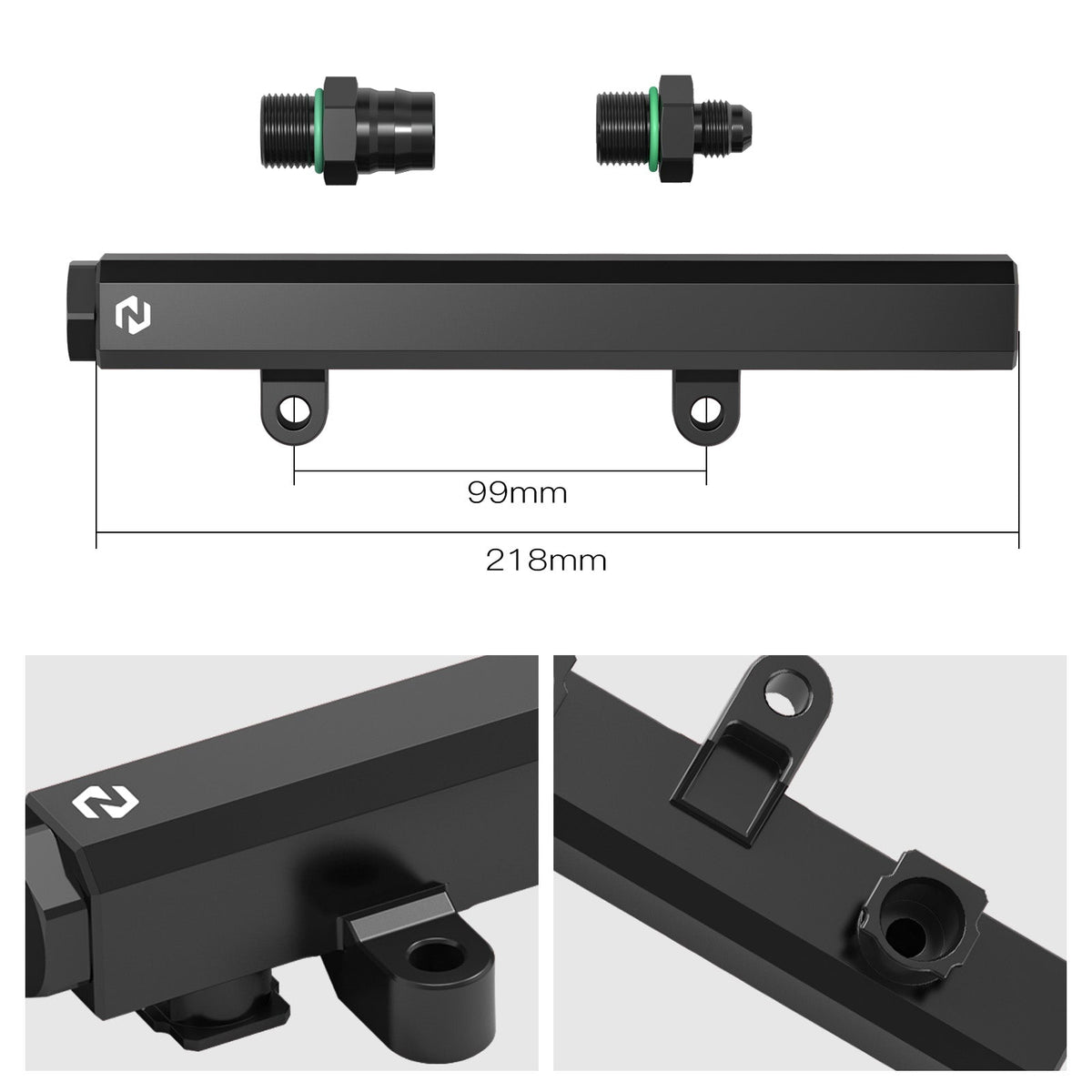 CNC Aluminum Performance Intake Fuel Injector Rail Kit For Can-Am Maverick X3