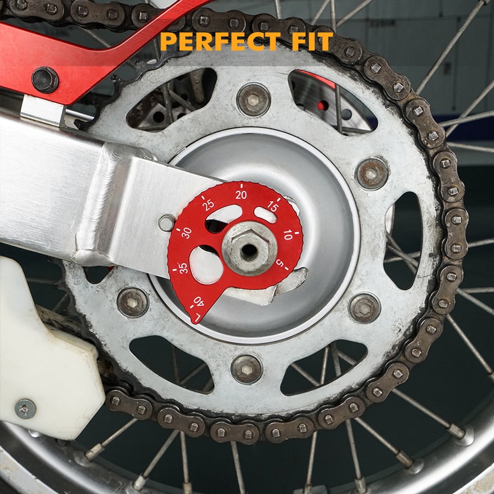 Red Aluminum Chain Adjuster For Honda XR650L 1993-2025