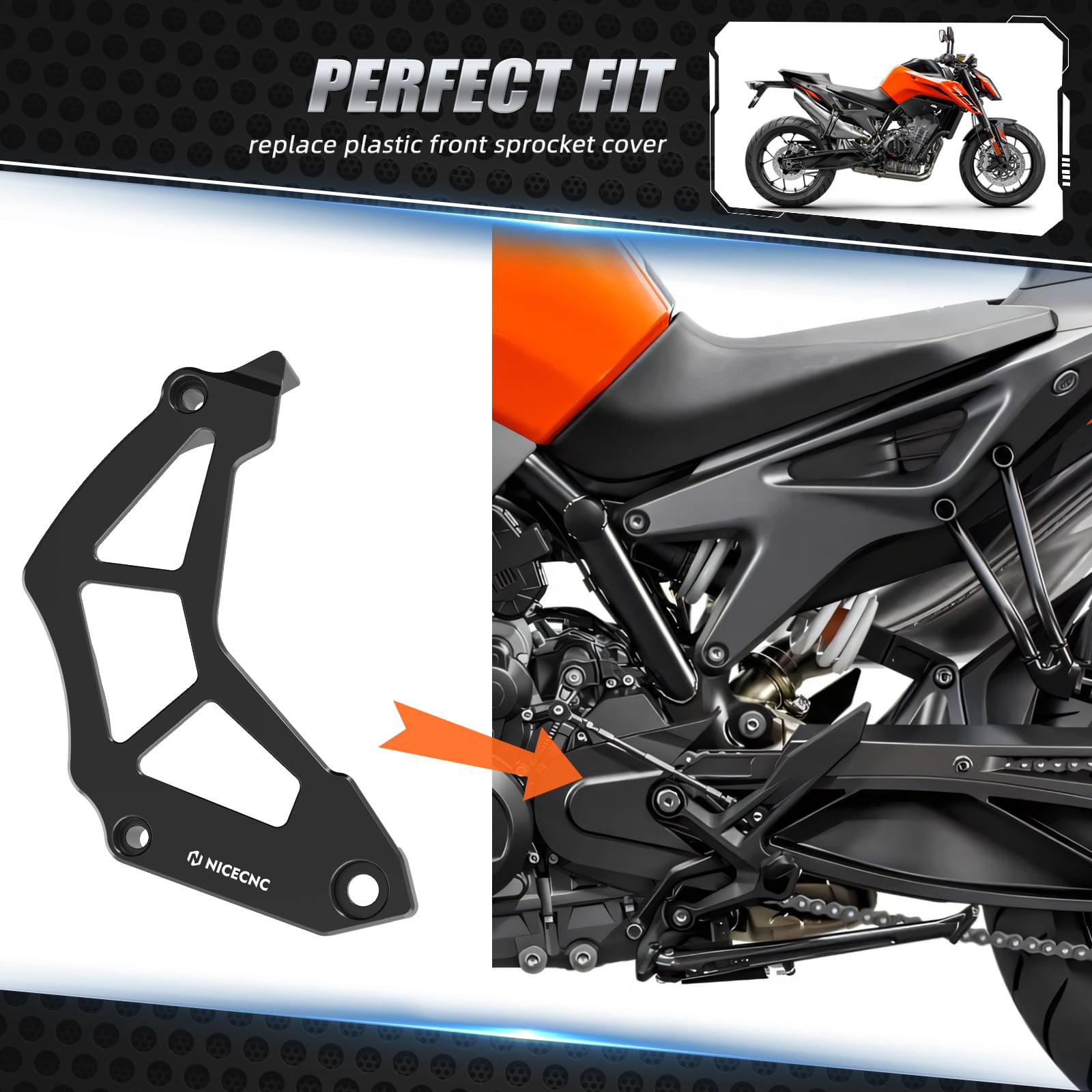 Front Sprocket Chain Guard Cover Case Saver For Husqvarna Norden 901 Position 2