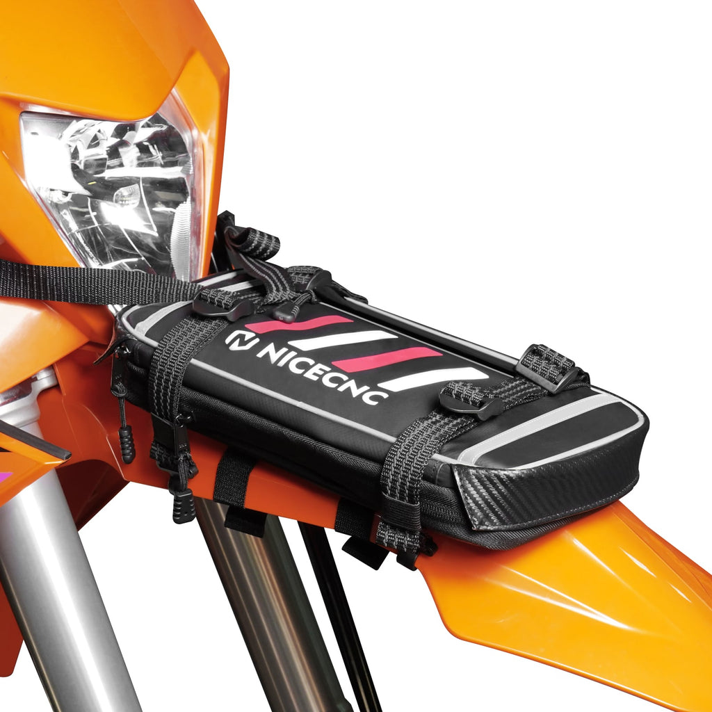 Universal Motorcycle Front Fender Bag with Tool Roll For Dirt Bike
