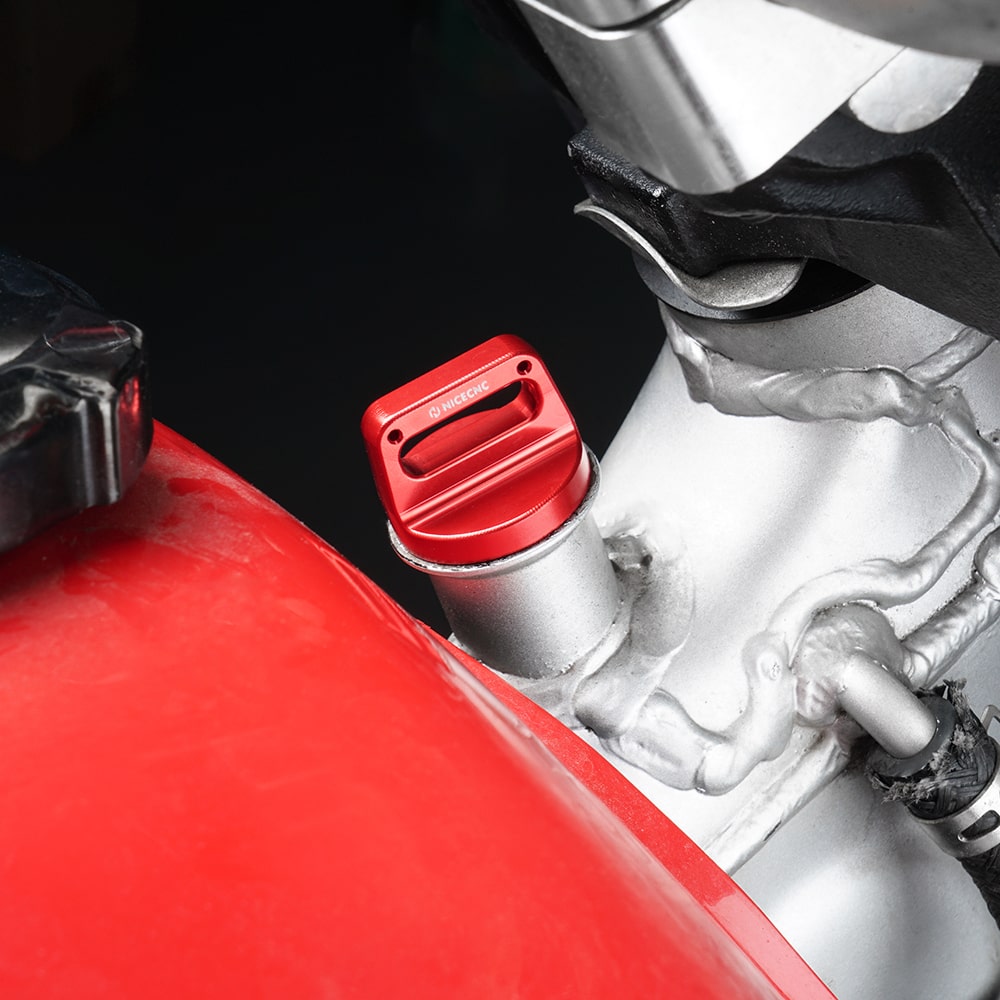 Red Engine Oil Dipstick Stick Plug For Honda XR650L 1993-2025 XR600R 1983-2000