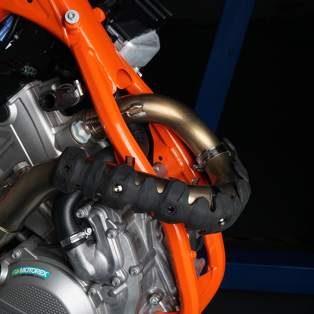 Motorcycle Exhaust Pipe Guard Heat Shield Cover Position 2