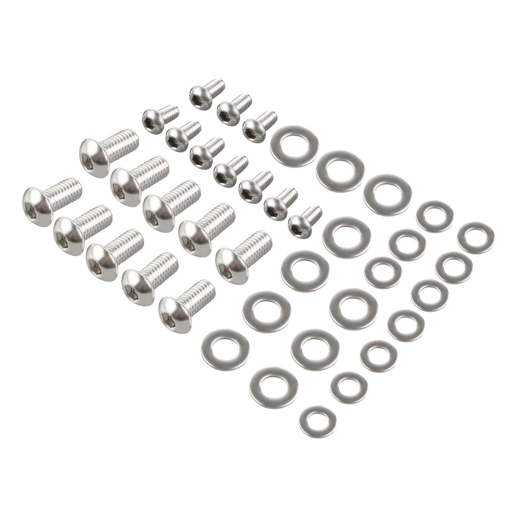 20PCS ATV Muffler Exhaust Mount Bolts Washers Kit For Yamaha Banshee 350