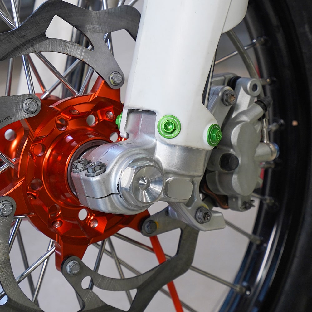 CNC Machined Fork Guard Bolts Set For Beta Kawasaki Position 2