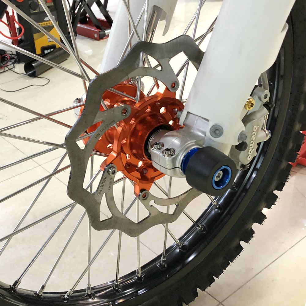 Front Axle Slider Crash Pads For KTM 350 500 EXC-F 2016-2023