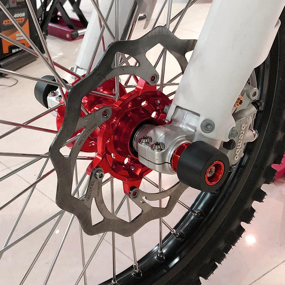 Front Axle Slider Crash Pads For KTM 350 500 EXC-F 2016-2023