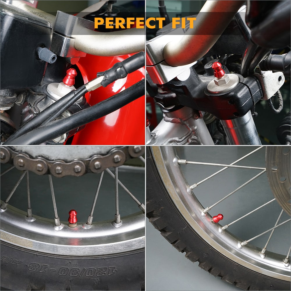 Tire Stem Caps & Front Fork Caps Valve for Honda XR650L 1993-2025