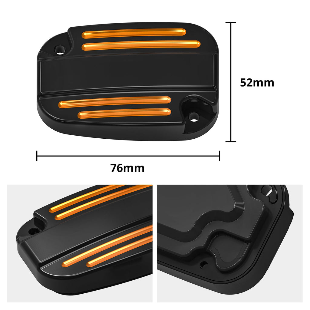 Clutch Brake Master Cylinder Reservoir Cover For Harley Road King Electra Street Glide