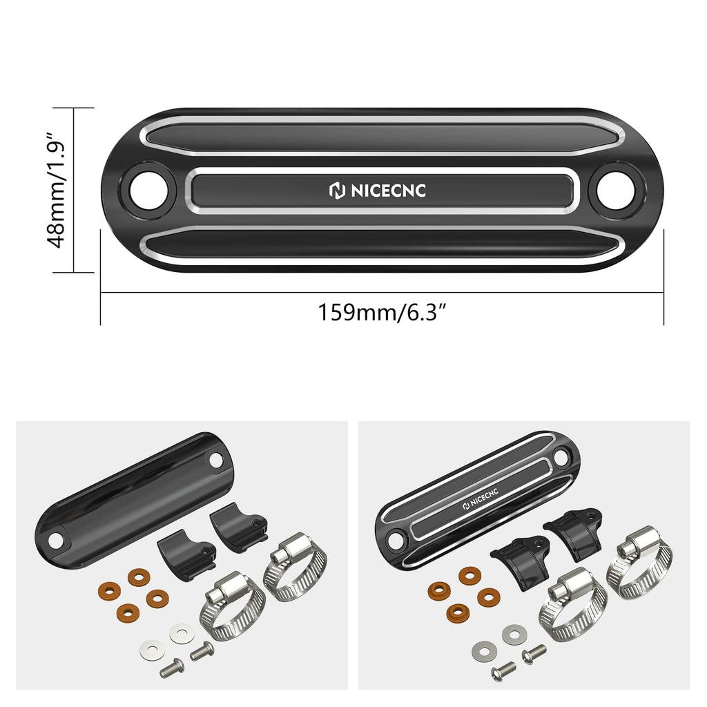 Muffler Exhaust Pipe Heat Shield Cover Heel Guard For Harley Road King Street Glide