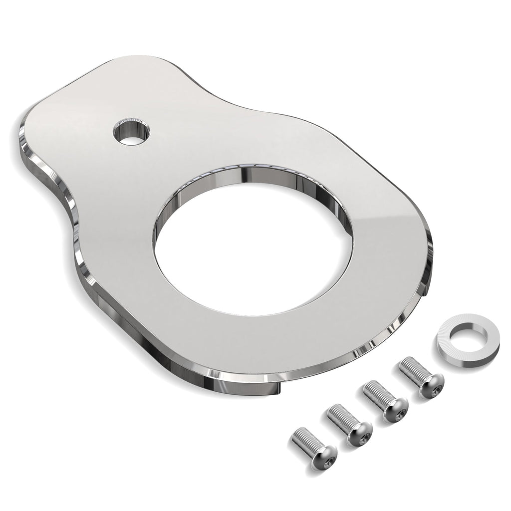 Chrome Ignition Switch Relocation Mount Bracket For Harley Road King Street Glide