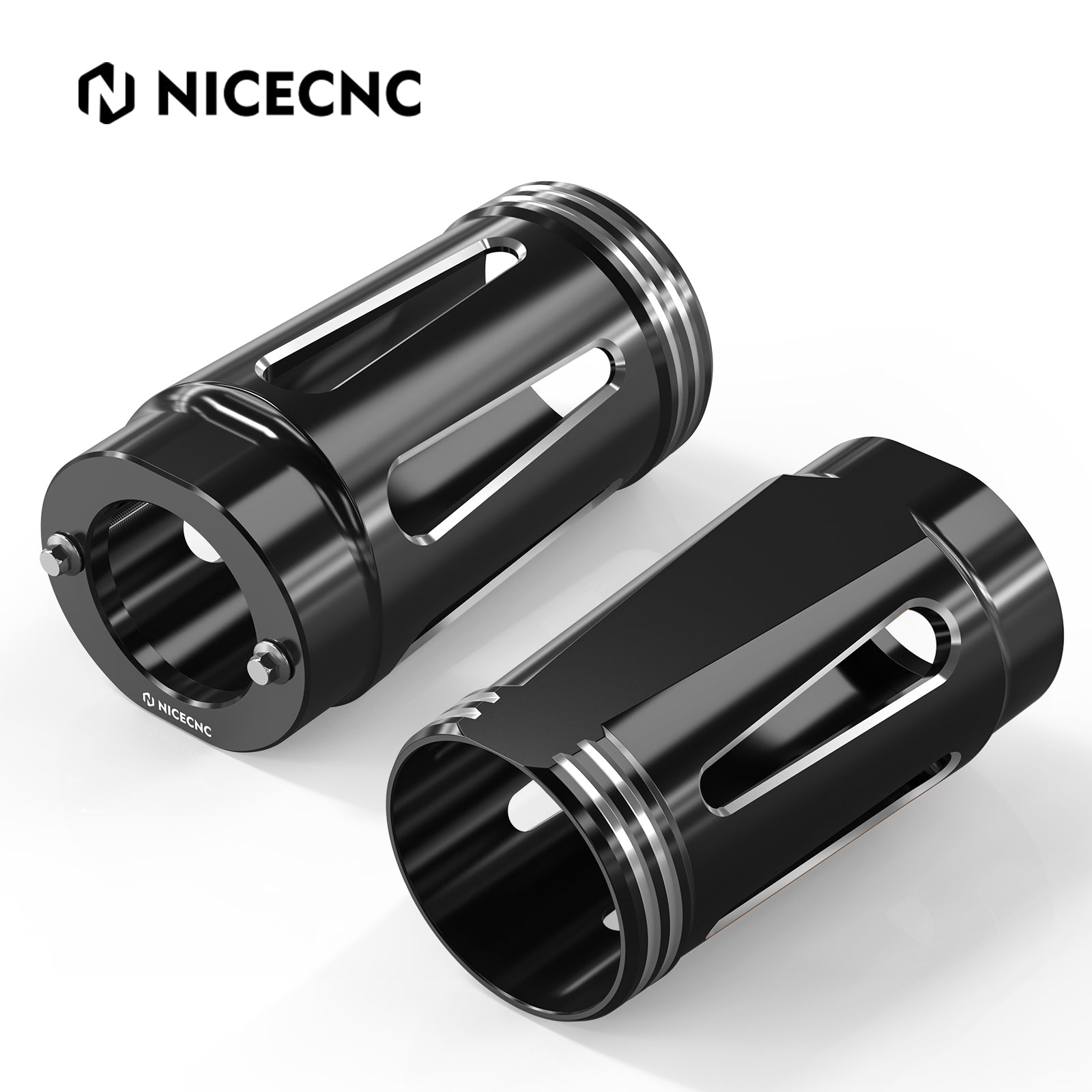 Front Fork Tube Slider Covers For Harley Road King Street Glide Freewheeler Ultra Limited