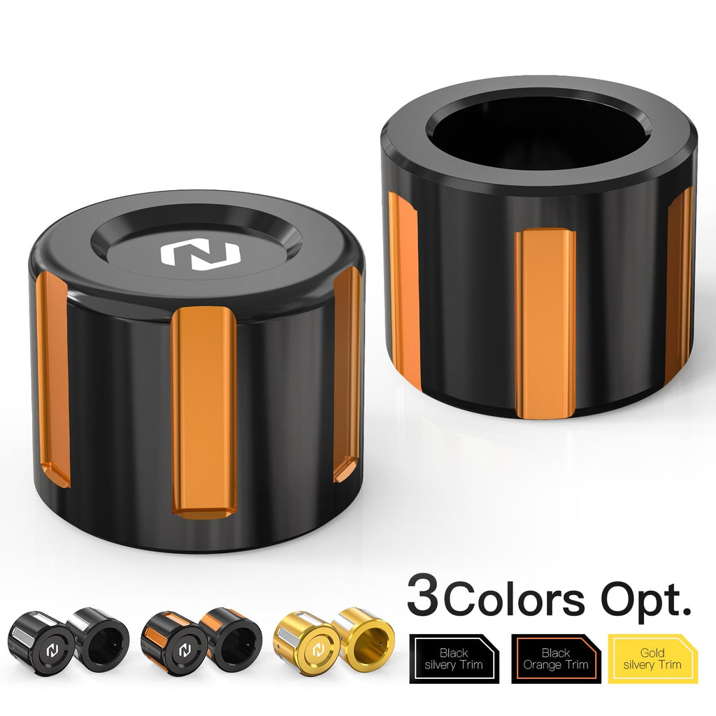 Front Axle Nut Covers Caps For Harley Dyna Fat Street Bob Low Rider Super Glide