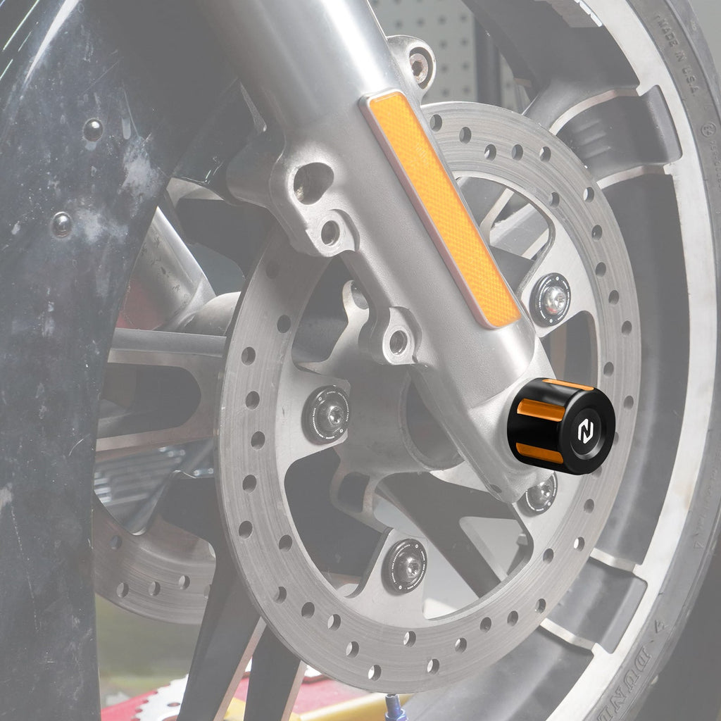 Front Axle Nut Covers Caps For Harley Dyna Fat Street Bob Low Rider Super Glide
