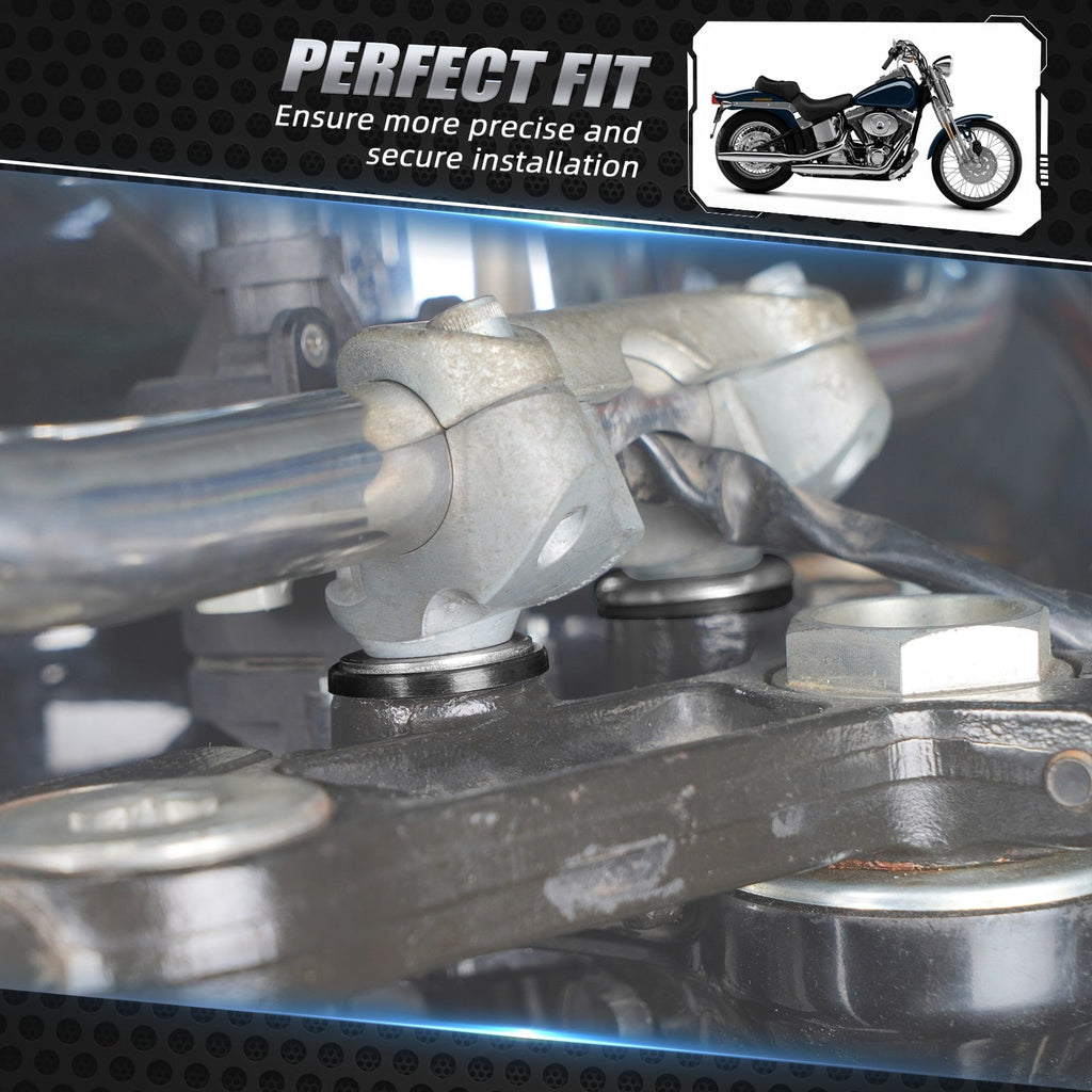 Handlebar Riser Mount PU Bushings Bolts For Harley Road King Street Glide