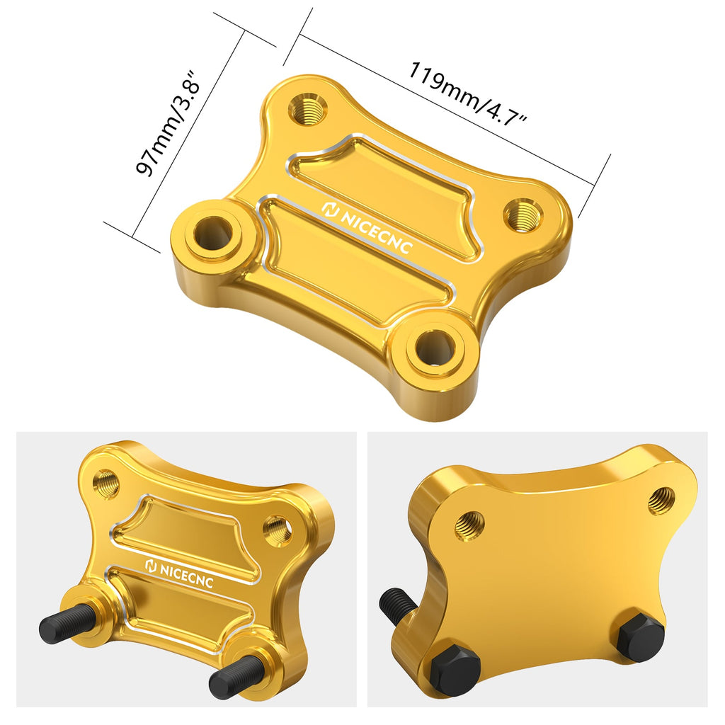 Handlebar Riser Pull Back Adapter Plate For Harley Electra Tri Street Glide Ultra Limited