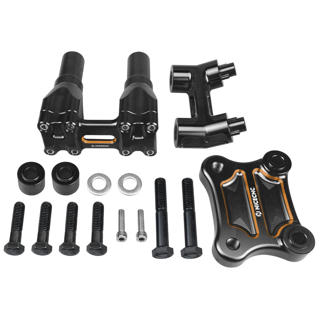 Modular Kickback Risers For Harley Tri Electra Street Glide Ultra Limited 1" Handlebar