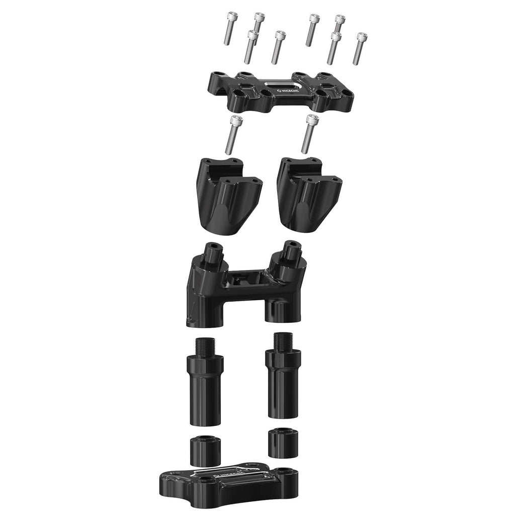 Modular Kickback Risers For Harley Tri Electra Street Glide Ultra Limited 1" Handlebar