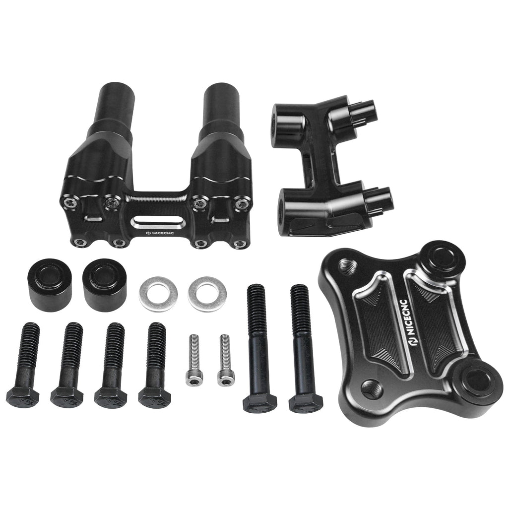 Modular Kickback Risers For Harley Tri Electra Street Glide Ultra Limited 1" Handlebar