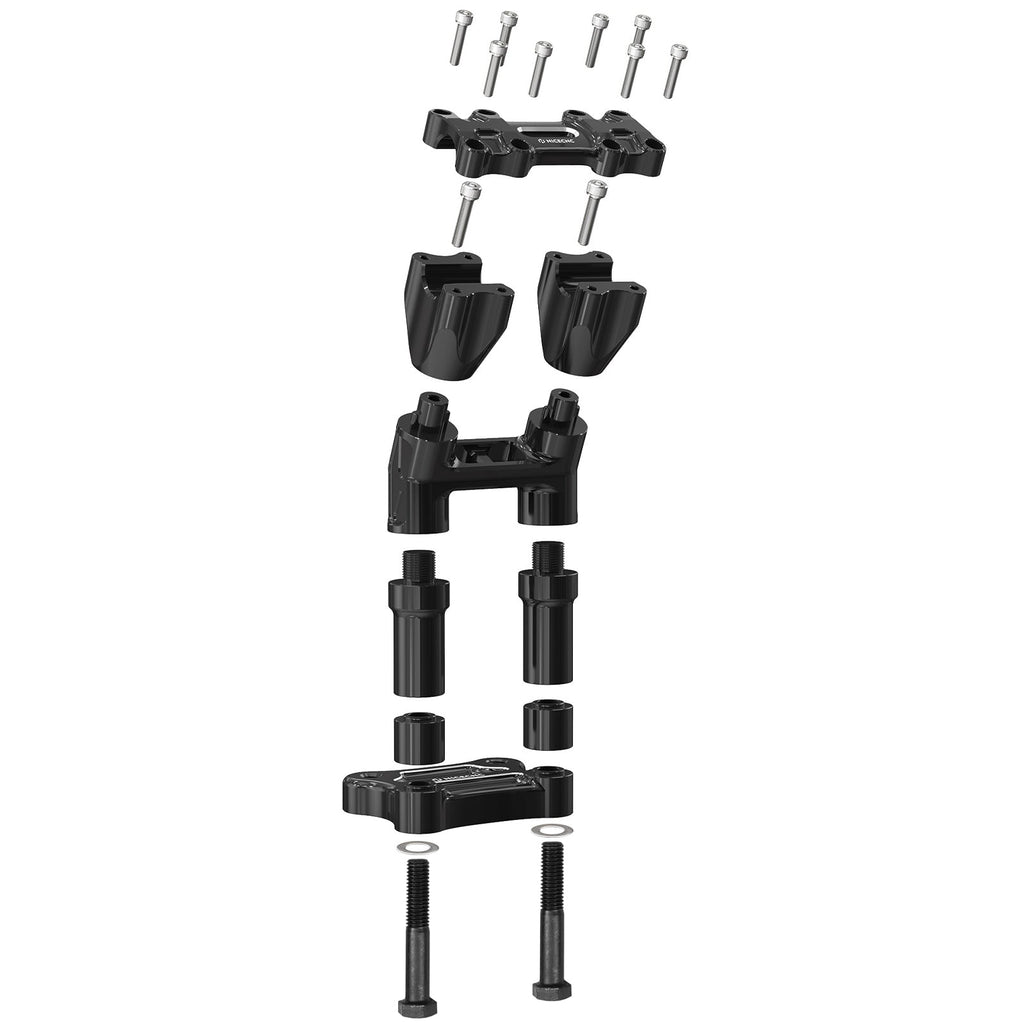 Modular Kickback Risers For Harley Tri Electra Street Glide Ultra Limited 1" Handlebar