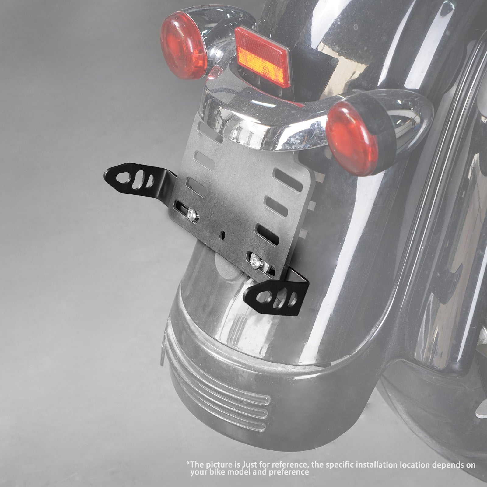 Turn Signal License Plate Mount Relocation Kit For Harley Softail Heritage Fat Boy