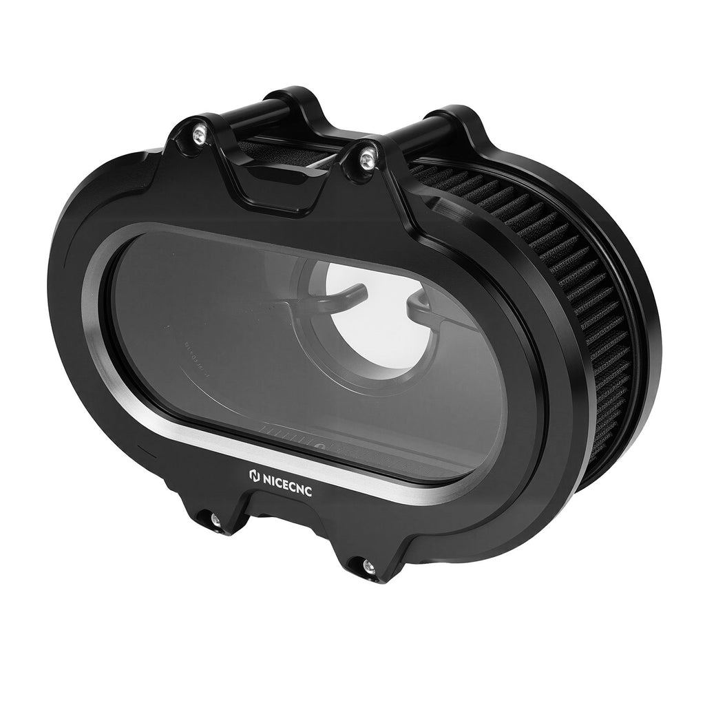 M8 Transparent Air Cleaner Intake Filter Kit For Harley Road King Electra Street Glide
