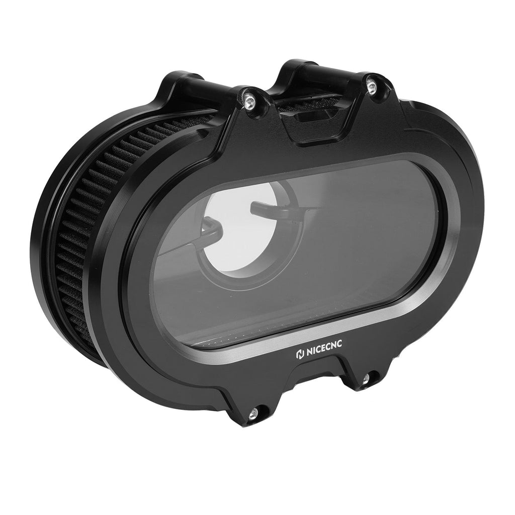 M8 Transparent Air Cleaner Intake Filter Kit For Harley Road King Electra Street Glide