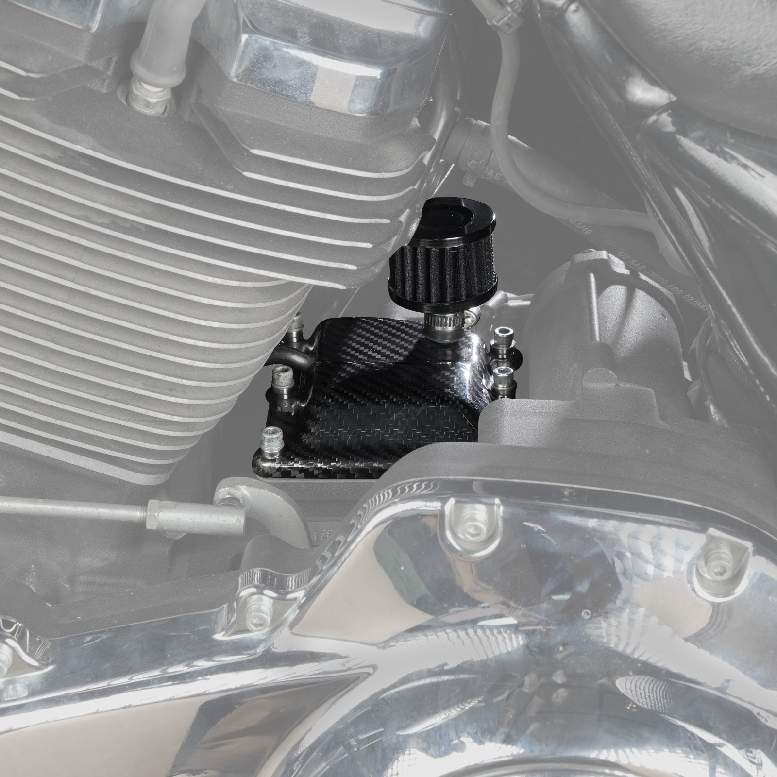 Transparent Vented Transmission Top Cover For Harley-Davidson M8 Engine 2017-2024