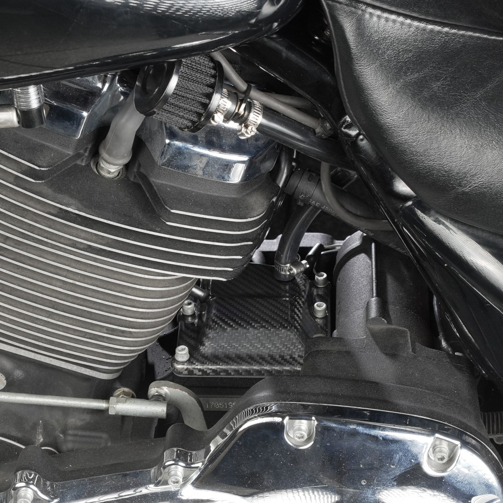 Transparent Vented Transmission Top Cover For Harley-Davidson M8 Engine 2017-2024
