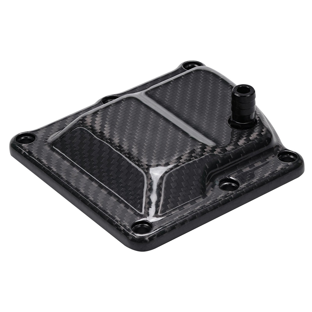 Carbon Fiber M8 Vented Transmission Top Cover For Harley Street Bob Low Rider S Fat Boy