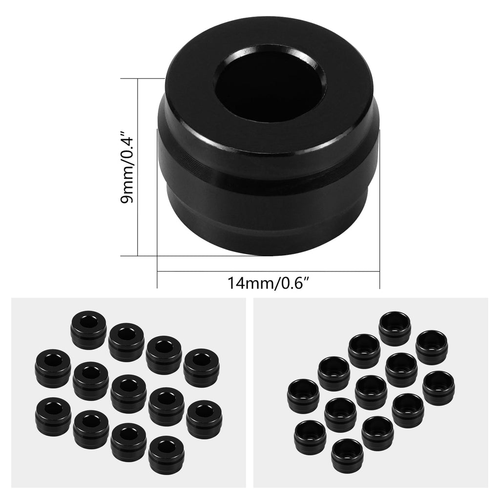M8 Primary Cover Bolt Caps Decorative Trim Rings For Harley Road King Electra Street Glide