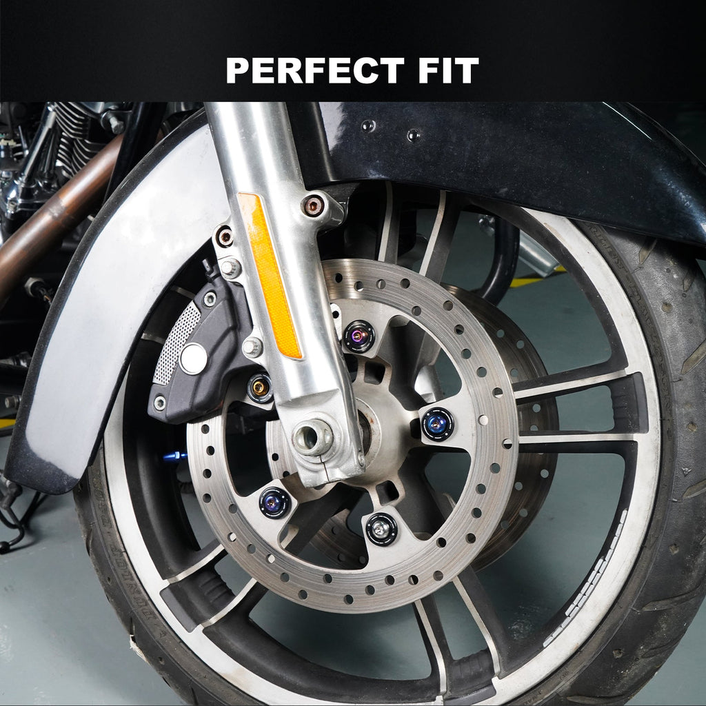 M8 Front Brake Rotor Disc Hardware Bolts For Harley Touring Street Glide Road King