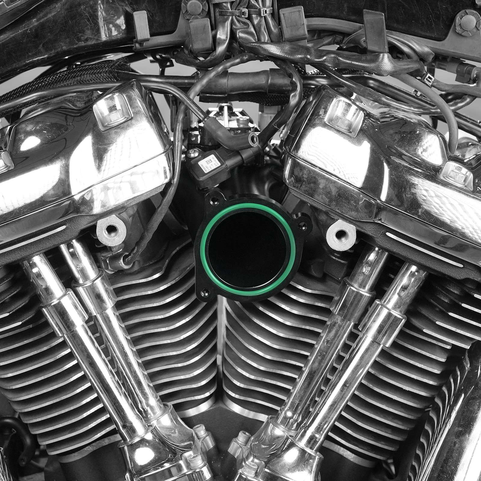 57mm M8 Engine Air Intake Manifold For Harley Road King Street Glide 55mm Stock Manifold