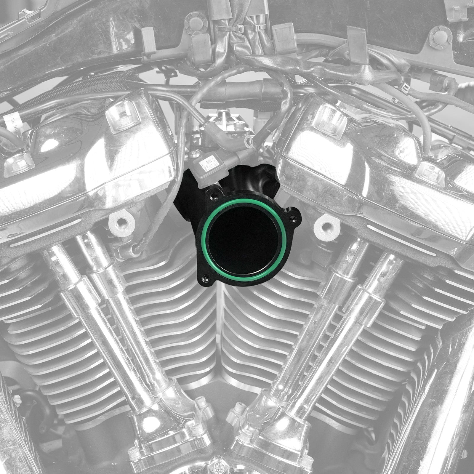 57mm M8 Engine Air Intake Manifold For Harley Road King Street Glide 55mm Stock Manifold