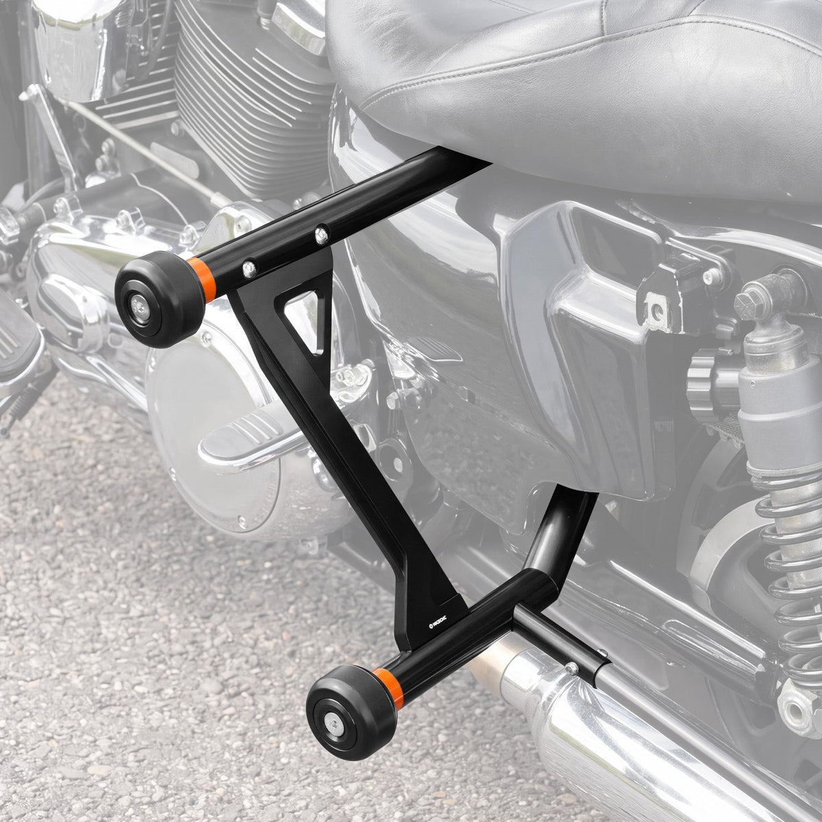 Rear Crash Bar Saddlebag Guard For Harley Road King Electra Street Glide