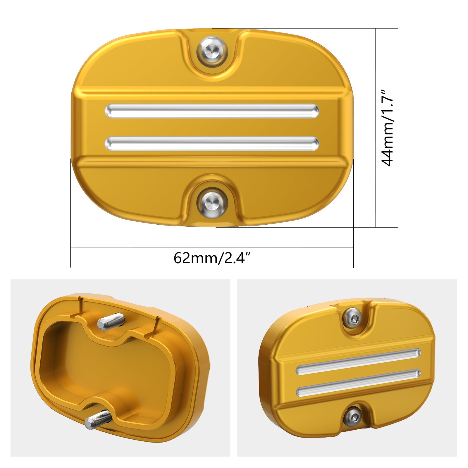 Rear Brake Master Cylinder Cover Cap For Harley Touring Road King Street Glide