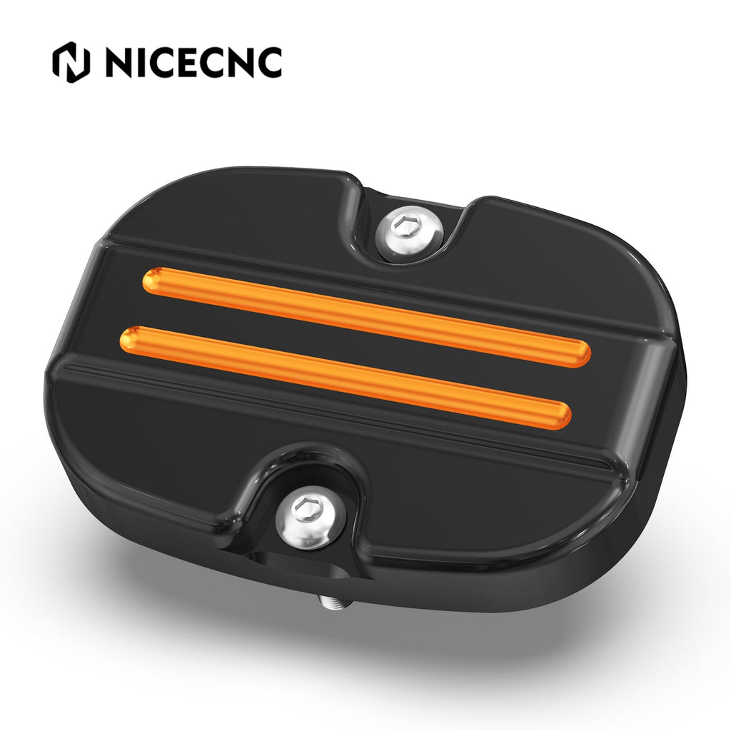 Rear Brake Master Cylinder Cover Cap For Harley Touring Road King Street Glide